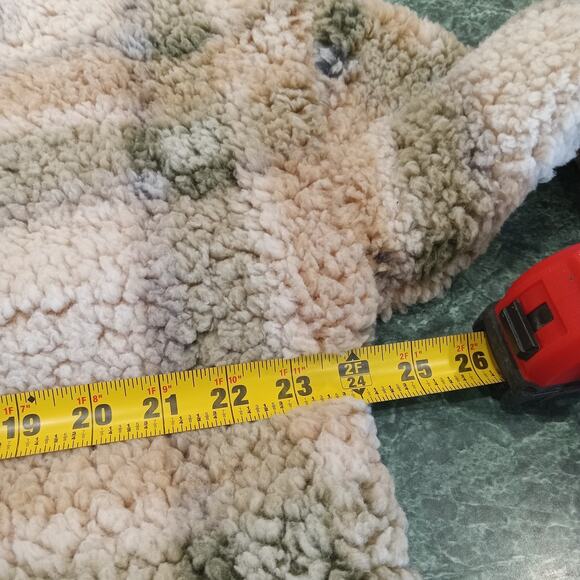 THREAD & SUPPLY One Track Mind Checkered Plaid Cropped Shacket Green XL NWT Cozy - Picture 9 of 13